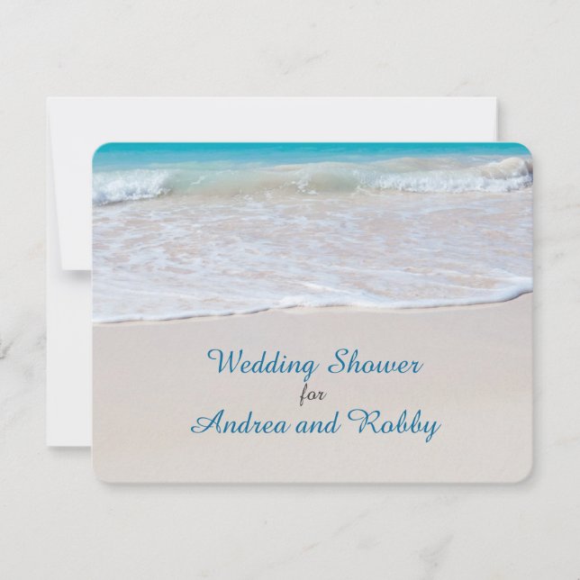 Invitation Stock le Bar Beach Mariage Douche (Devant)