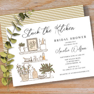 Invitation Stock moderne de la cuisine nuptiale douche Invita