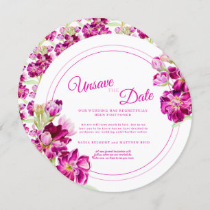 Invitation Stock rose fleurs mariage désenregistrer la date r