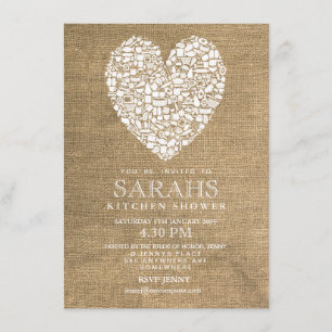 Invitation Stock rustique la partie de Fête de la mariée de