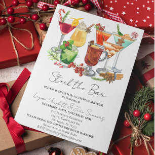Invitation Stock the Bar Couples Co-ed Shower Noël