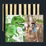 Invitation STOMP CHOMP Son Dinosaure Anniversaire Photo<br><div class="desc">STOMP CHOMP Son Dinosaure Photo Invitation</div>