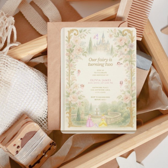 Invitation Storybook, fairy first, fairytale 2nd birthday (Créateur téléchargé)