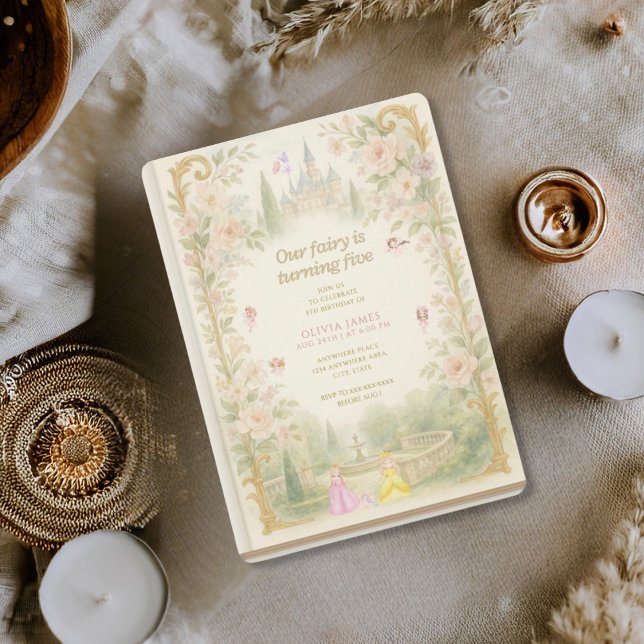 Invitation Storybook, fairy first, fairytale 5th birthday (Créateur téléchargé)