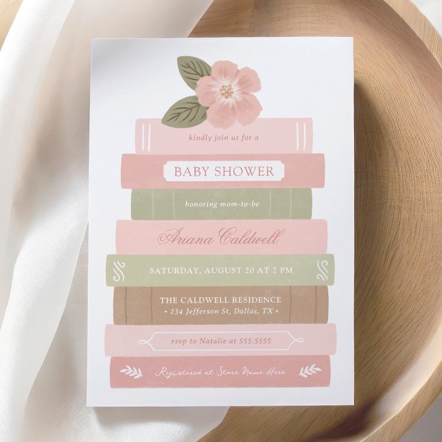 Invitation Storybook Floral Girl Baby shower (Créateur téléchargé)