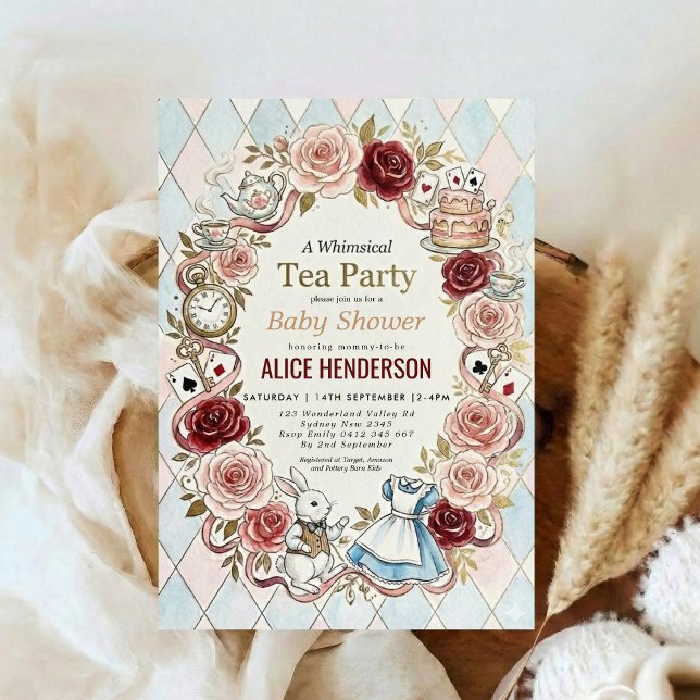 Invitation Storybook Garden Tea Party Baby Shower (Créateur téléchargé)