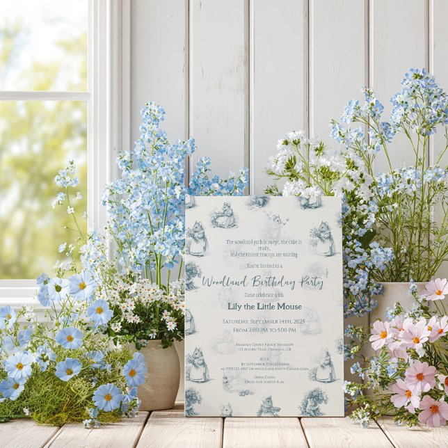 Invitation Storybook Petite souris Anniversaire (Créateur téléchargé)