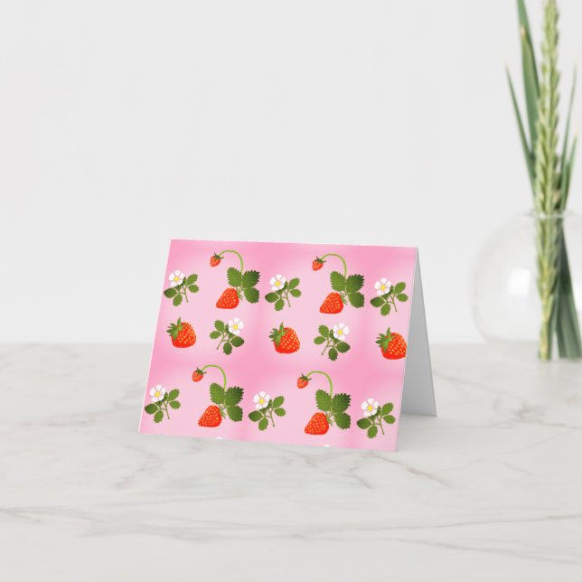 Invitation Strawberries (Devant)