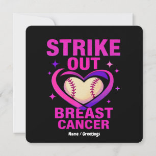 Invitation Strikeout Sensibilisation au cancer du sein Violen