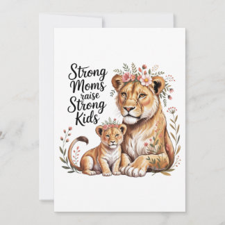 Invitation Strong Moms Raise Strong Kids