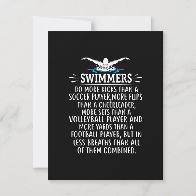 Invitation Strong Swim Swimming Toxits For Men Women (Devant)