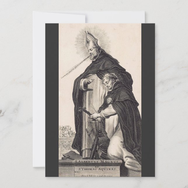 Invitation Sts. Albert le Grand et Thomas d'Aquin Beaux-Arts (Devant)