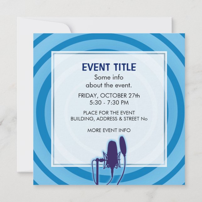 Invitation Studio microphone (Dos)