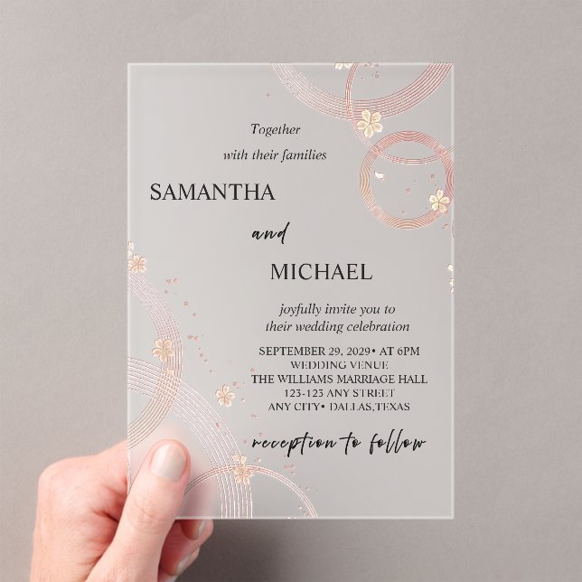 Invitation Style Acrylique givré Arch Serenity (In situ (ordinateur de poche))