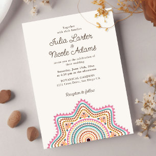 Invitation Style Art déco classique Mandala Mariage