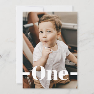 Invitation Style couverture de magazine Photo verte Boy 1er a