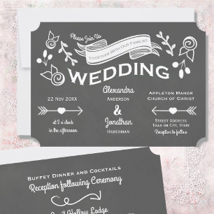 Invitation Style de calque gris ardoise
