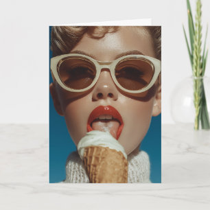 Invitation Style de crème glacée estivale gras