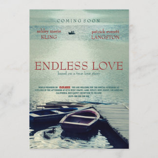 Invitation Style de film d'affiche ENDLESS LOVE