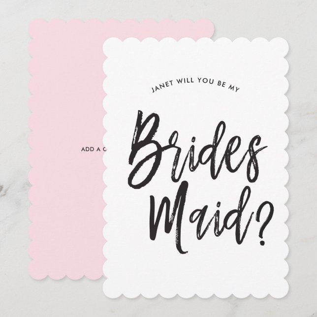 Invitation Style de script de demande d'informations personna (Devant / Derrière)