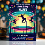 Invitation style garçons enfants cool trampoline Park 13e ann<br><div class="desc">Faites la fête avec notre 13e Invitation d'anniversaire "Cool Trampoline Park", spécialement conçue pour les garçons ! Pleine de style, cette invitation dynamique présente des couleurs vibrantes et des graphismes énergiques, préparant le terrain pour une célébration exaltante. Des amis Invitations se joignent à l'amusement anti-gravité au parc de trampoline. Faites...</div>