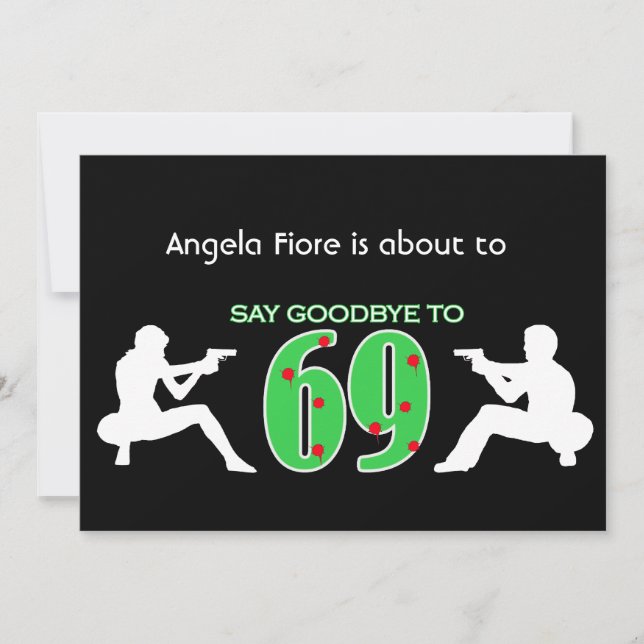 Invitation Style mafieux 70e anniversaire (Devant)