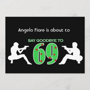 Invitation Style mafieux 70e anniversaire