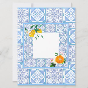 Invitation style méditerranéen, citron, style Amalfi,