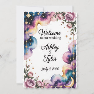 Invitation [Style] Panneau de bienvenue de mariage [Theme] Pe
