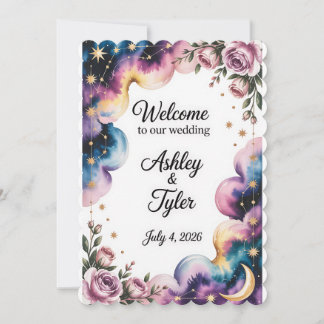 Invitation [Style] Panneau de bienvenue de mariage [Theme] Pe