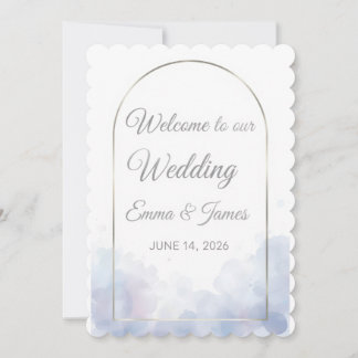 Invitation [Style] Panneau de Bienvenue Mariage [Fleur/Thème