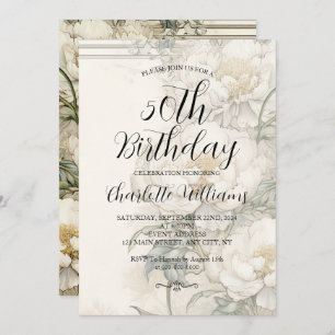 Invitation Style Renaissance italienne 50e anniversaire