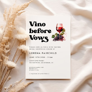 Invitation Style rétro noir & blanc Vino avant voeux