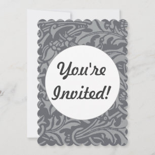 Invitation Style Scottish Thistle Knot William Morris