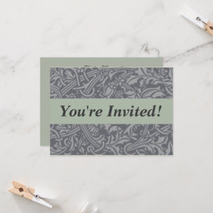 Invitation Style Scottish Thistle Knot William Morris