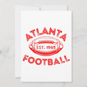 Invitation Style Vintage de football Atlanta