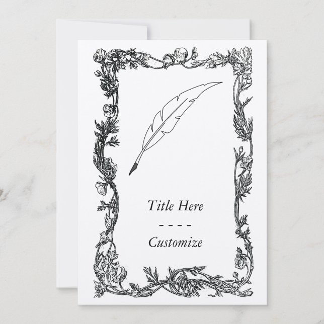 Invitation Stylo de cannette (Devant)