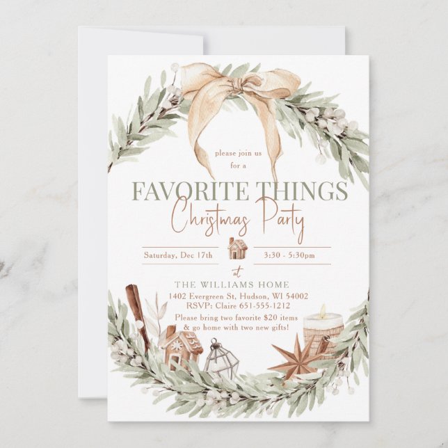 Invitation SubtleGreens (Devant)