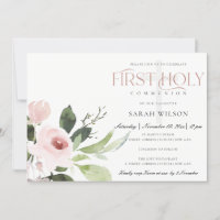 SUBTÔT BLUSH ROSE FLORE PREMIER SAINT COMMUNION