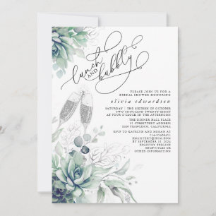 Invitation Succulent Déjeuner de verdure et Fête des mariées 