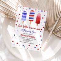Sucettes Firecracker Rouge Blanc Bleu 1er Annivers