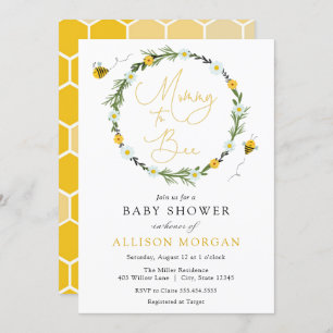 Invitation Sucré comme peut être Baby shower