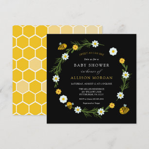 Invitation Sucré comme peut être Baby shower