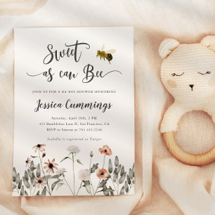 Invitation Sucré comme peut être Baby shower