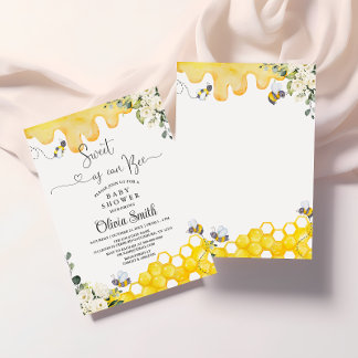 Invitation Sucré comme peut être Baby shower