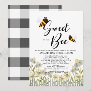 Invitation Sucré comme peut être Baby shower par courrier