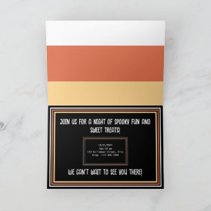 Invitation Sucré et Éffrayant