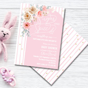 Invitation Sucre et épices & tout ce qui est charmant Baby sh