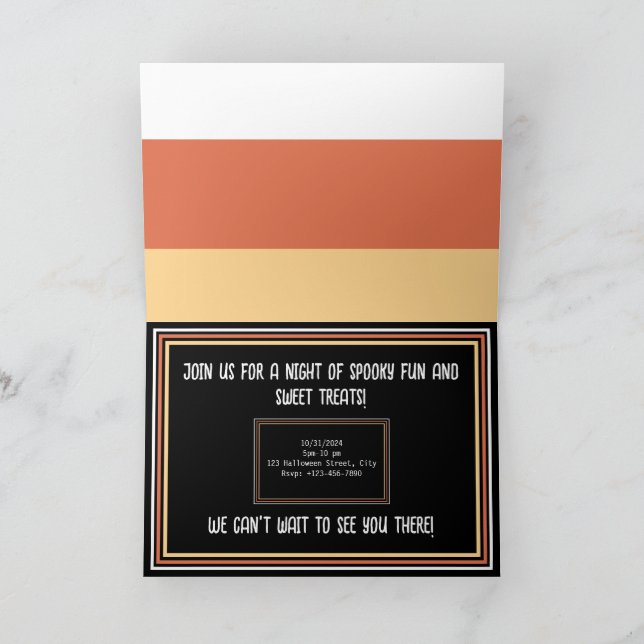 Invitation Sucré & Fantomatique (Intérieur)