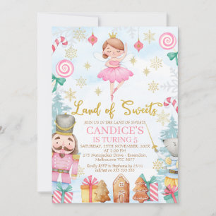 Invitation Sucre Plum Fairy Nutcracker Terre de Sweet Anniver